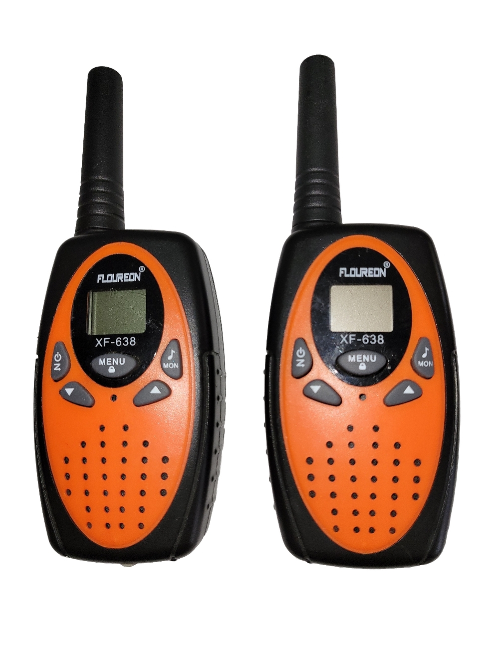 Floureon XF-638 Walkie Talkies Set of 2 Orange/Black - Like New